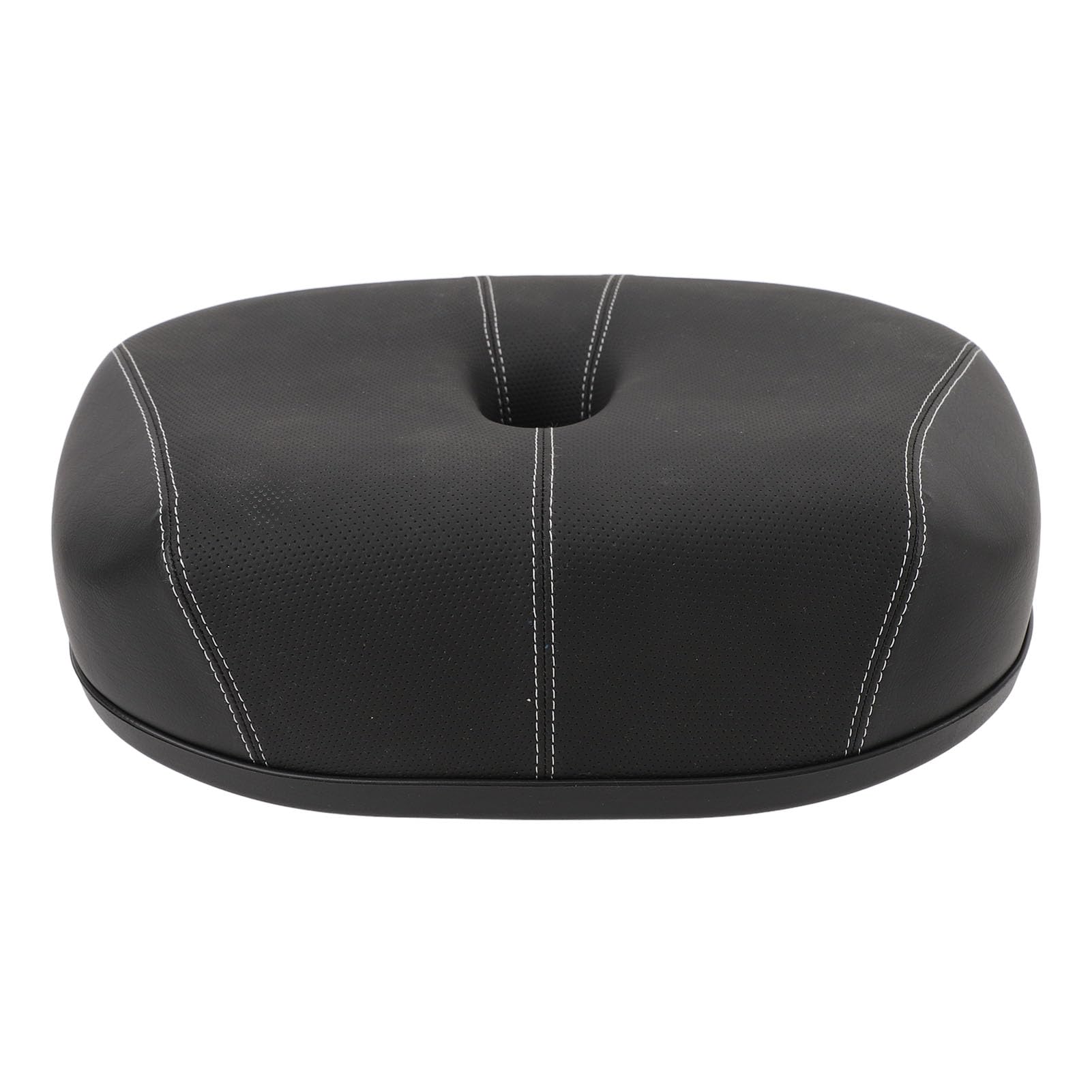 Selle de Vélo Large sans Nez, Remplacement de Siège de Vélo épais et Creux, Absorbant les Chocs, pour Hommes et Femmes, Vélo de Montagne en Ville (BLACK)