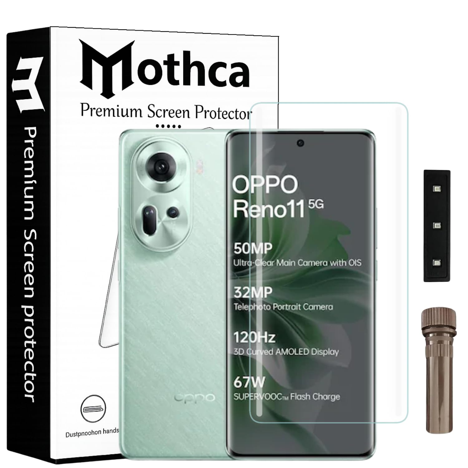 Mothca Premium Curved UV Tempered Glass Screen Protector for Realme GT 6 / GT 6T | HD Clear | Full Screen Coverage (Pack of 1) — Amazon image 30