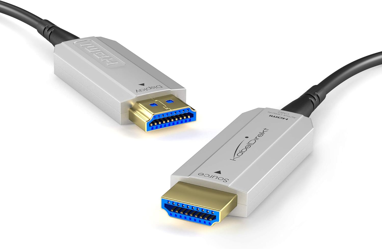 Cheapest 🛒 KabelDirekt – 300 feet Optical HDMI Cable (4K HDMI Cable, HDMI to HDMI) Supports (4K@60HZ, 1080p FullHD, UHD, Ultra HD, 3D, High Speed with Ethernet, ARC, PS4, XBOX, HDTV)