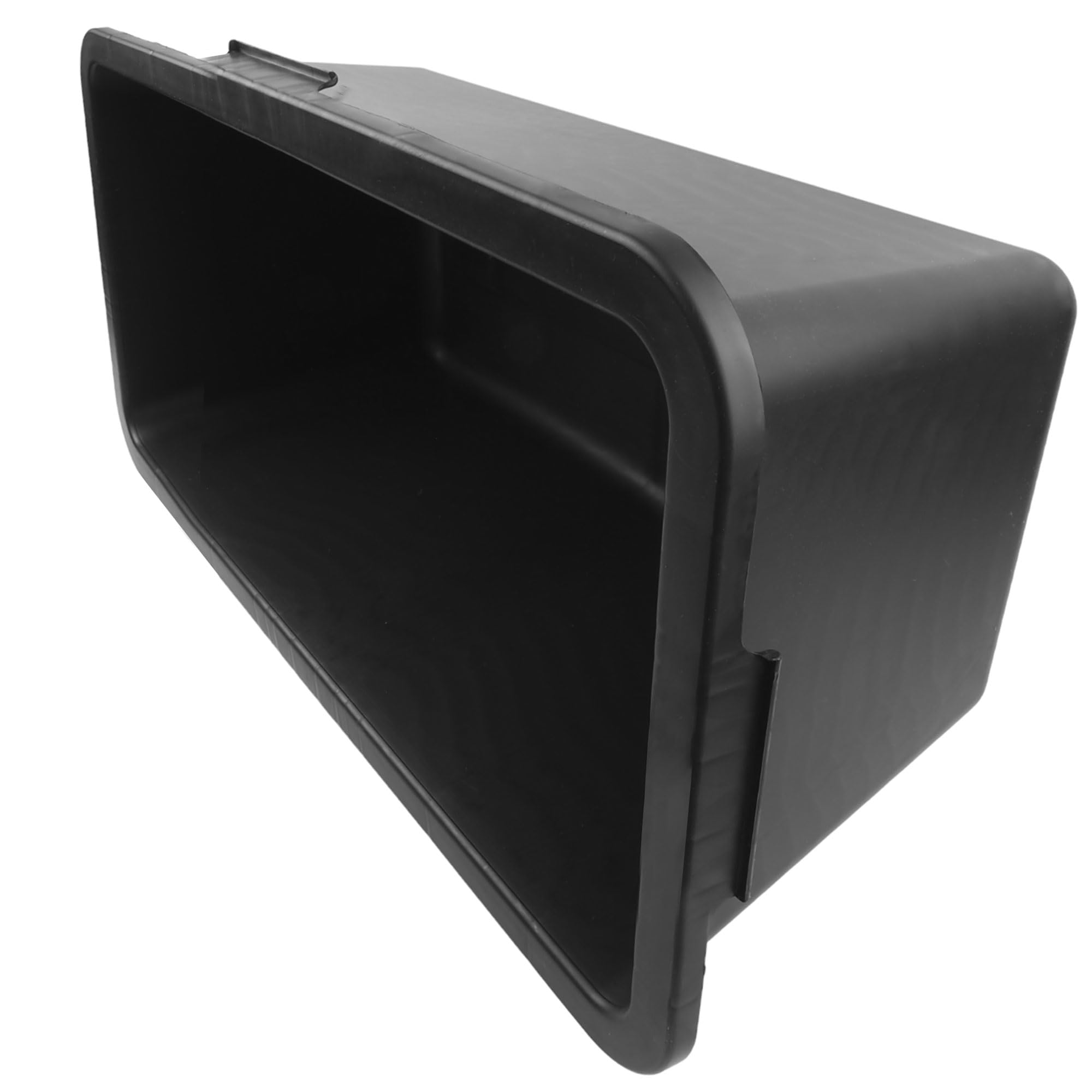 Bassine de construction en plastique noir - 80 litres - Bac à mortier robuste pour chantier, jardin, rénovation - Incassable et résistant au gel - Rectangulaire