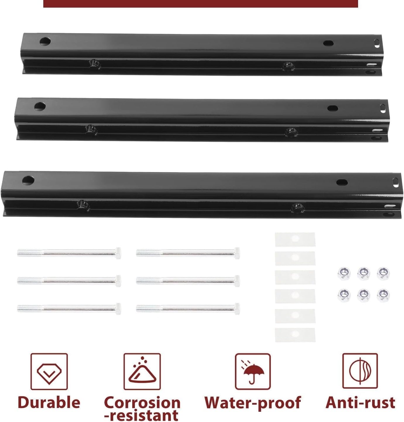 Suitable for 3-Pack Heavy-Duty Black Steel Seat Bracket Frame for 2019-2023 Mercedes-Benz Sprinter Cargo & Passenger Vans - Durable Rear Seat Support System