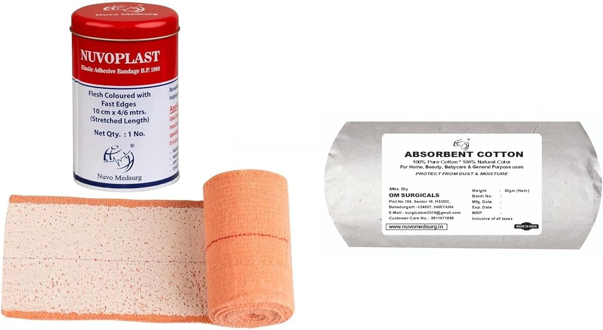 Elastic Adhesive Bandage, 10 Cm X 4 M