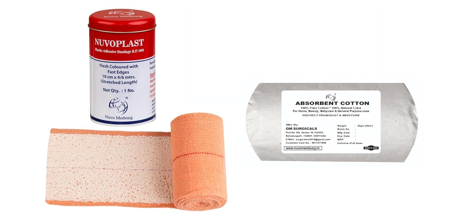 Elastic Adhesive Bandage, 10 Cm X 4 M