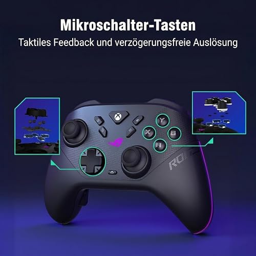 ASUS ROG Raikiri II Xbox - Manette de jeu sans fil Joysticks TMR, compatible Xbox-PC-Ally, 1000 Hz polling rate, gâchettes double mode, 4 boutons arrière, jusqu'à 50 heures d'autonomie - 6