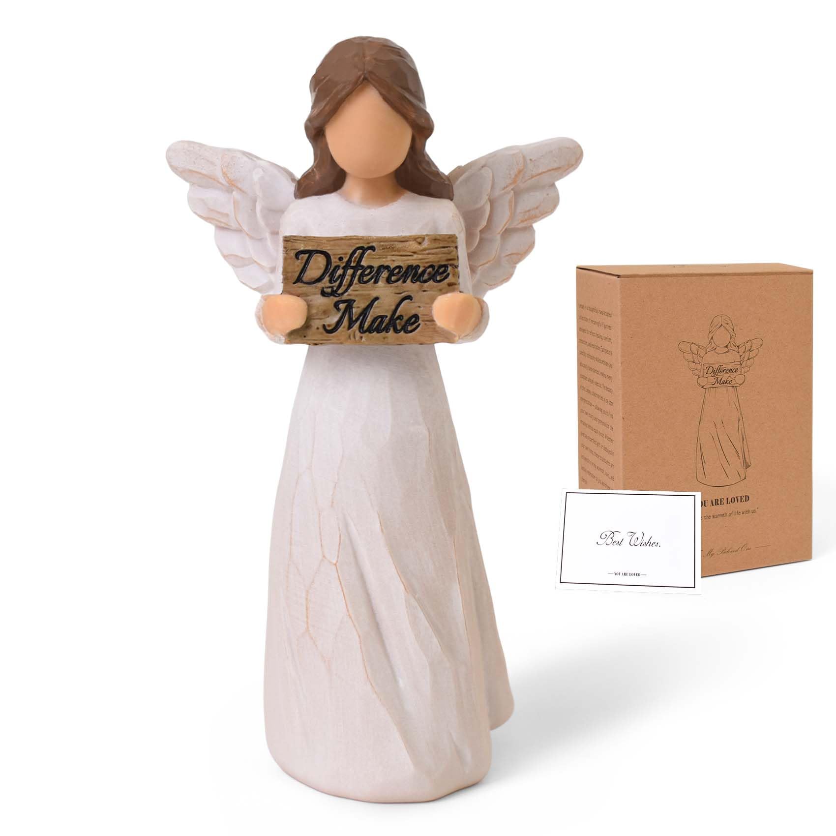 Difference Make Angel Figurine, Thank You Gifts for Women Teacher Friend