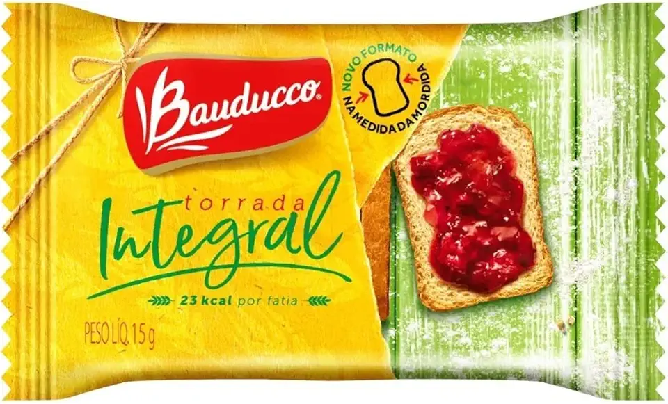 Torrada Integral Bauducco Sachê 15g Pacote Com 42 Unidades