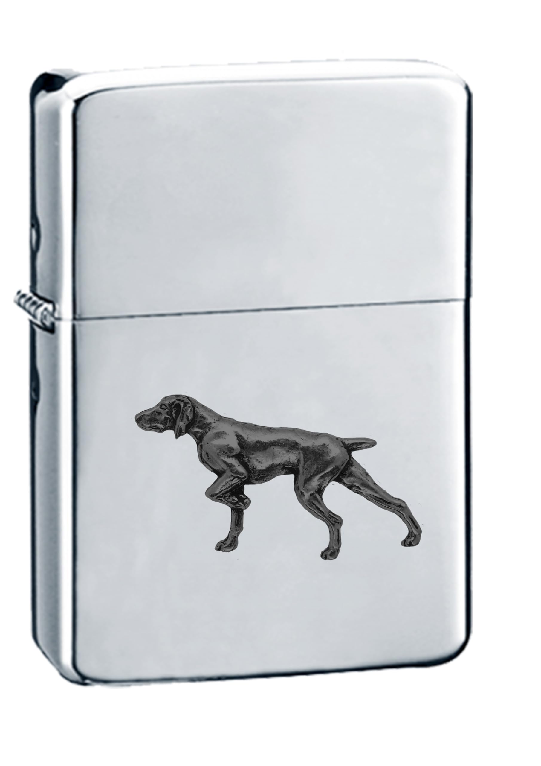 Briquet A30 thème chien étain anglais, le cadeau idéal pour homme