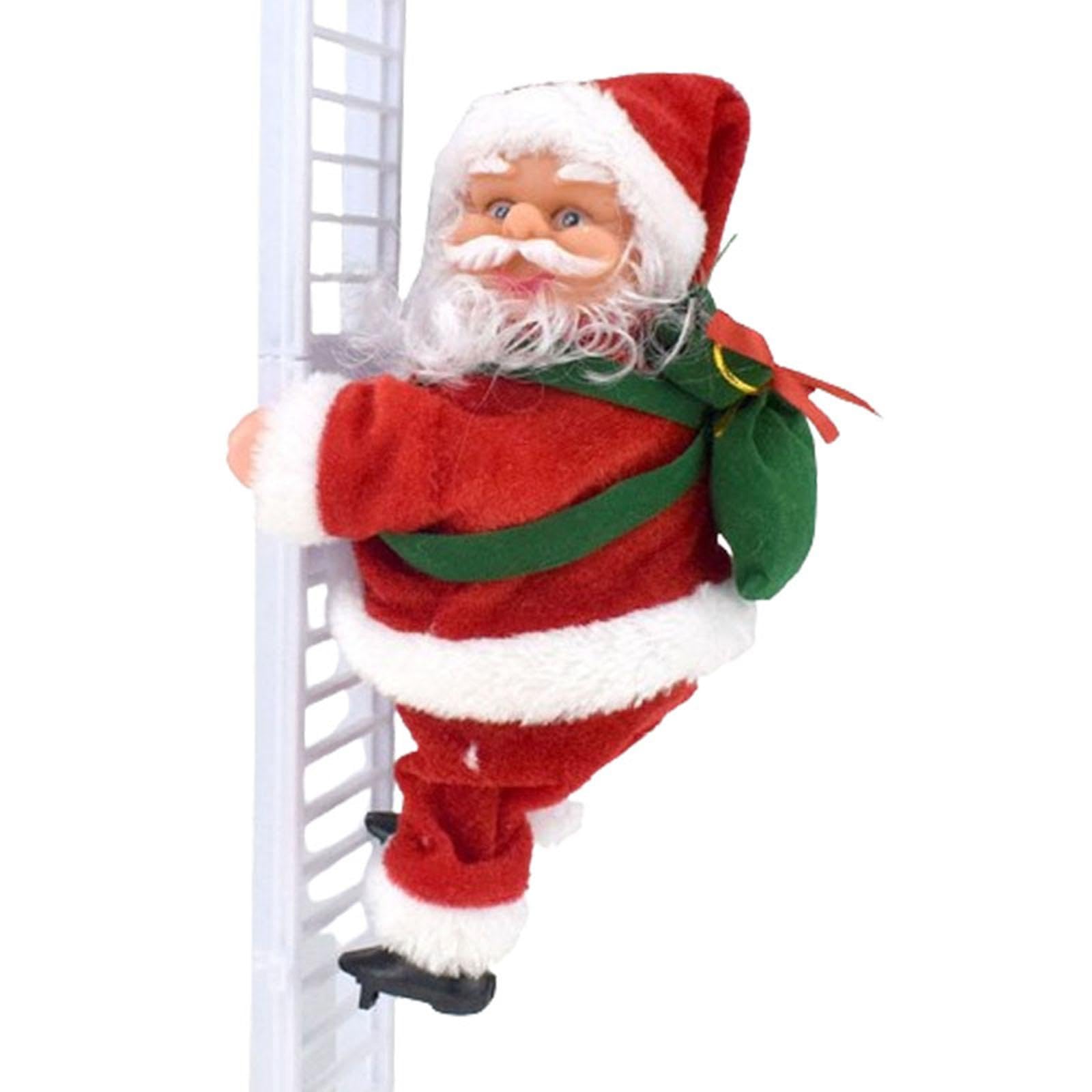 Amazon | Perfk 電動サンタクロース登りはしご、サンタクロースが