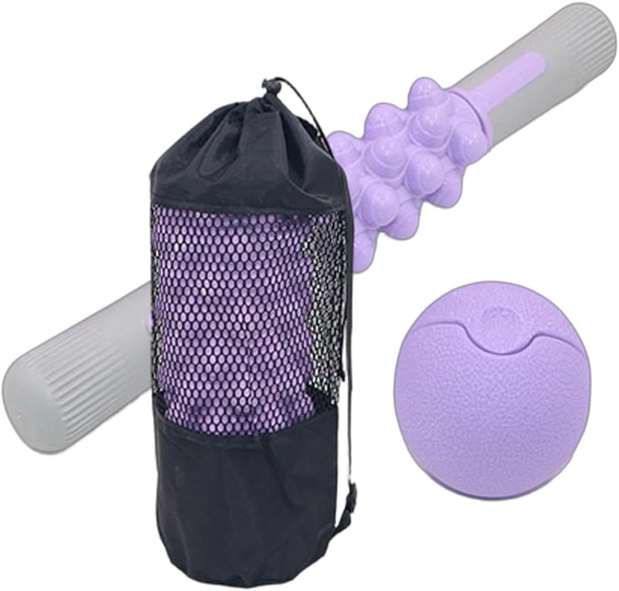 Foam Roller Set | Improved Recovery Non-Slip with Massage Ball - Muscle Release Roller | for Home Gym, Travel, Residence, Yoga, Pilates, Strength Exercise and
