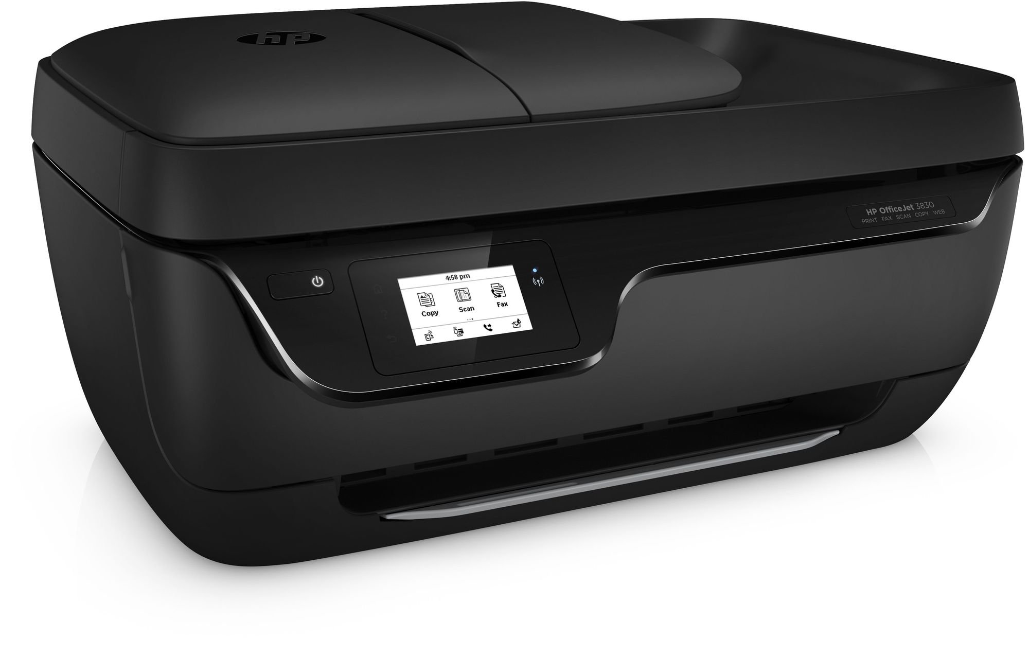 HP Officejet 3830 All-in-One Stampante multifunzione a getto di inchiostro (A4, stampante, fotocopiatrice, Scanner, Fax, WLAN, USB, 4800 x 1200) F5R95B Nero