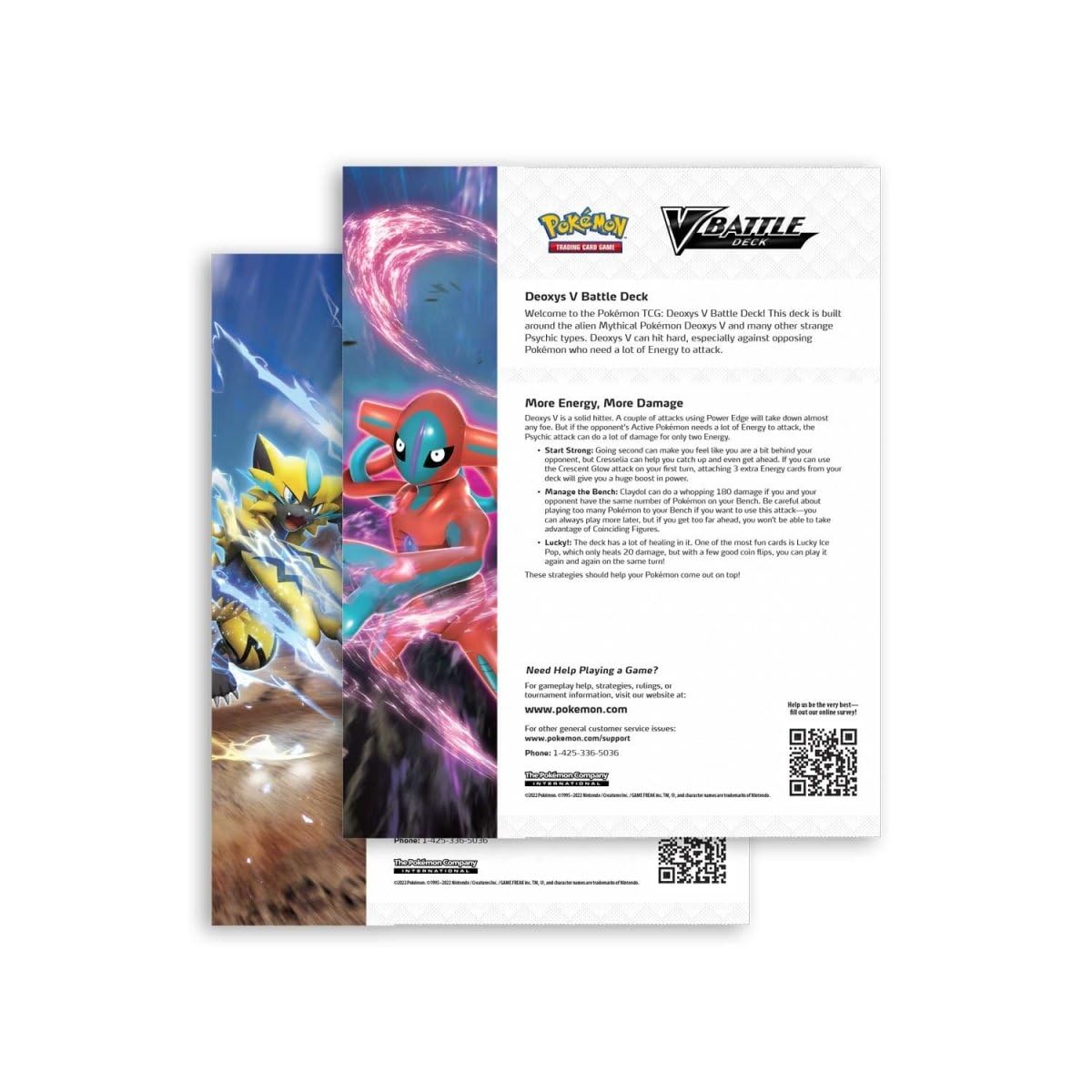 Pokémon TCG: V Battle Deck Zeraora contro Deoxys (2 60 carte Pronti per il gioco V Battle Deck)