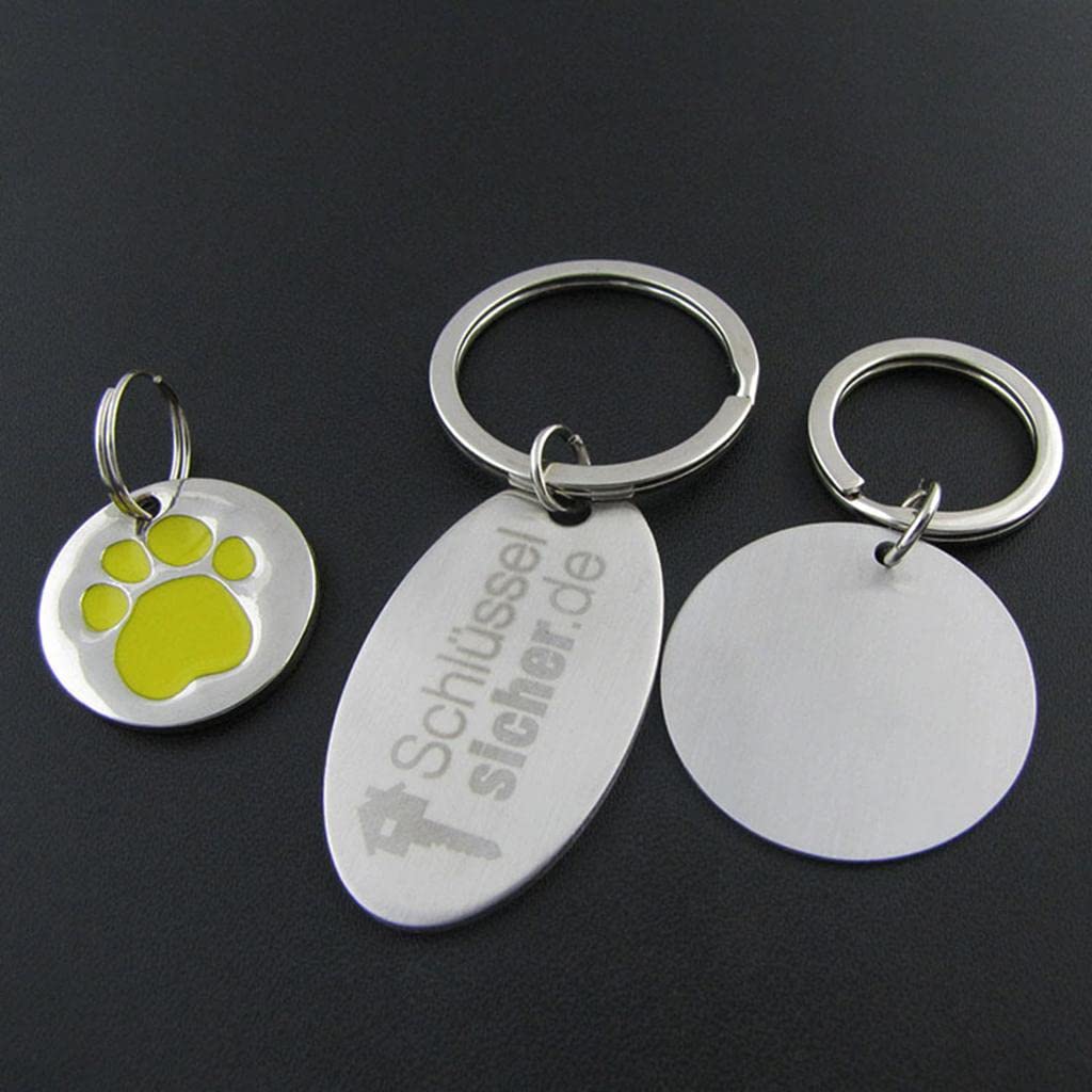 LOOM TREE10 Pieces Metal Flat Round Circle Blank Coin Stamping Charms Tag Pendants|Charms & Pendants