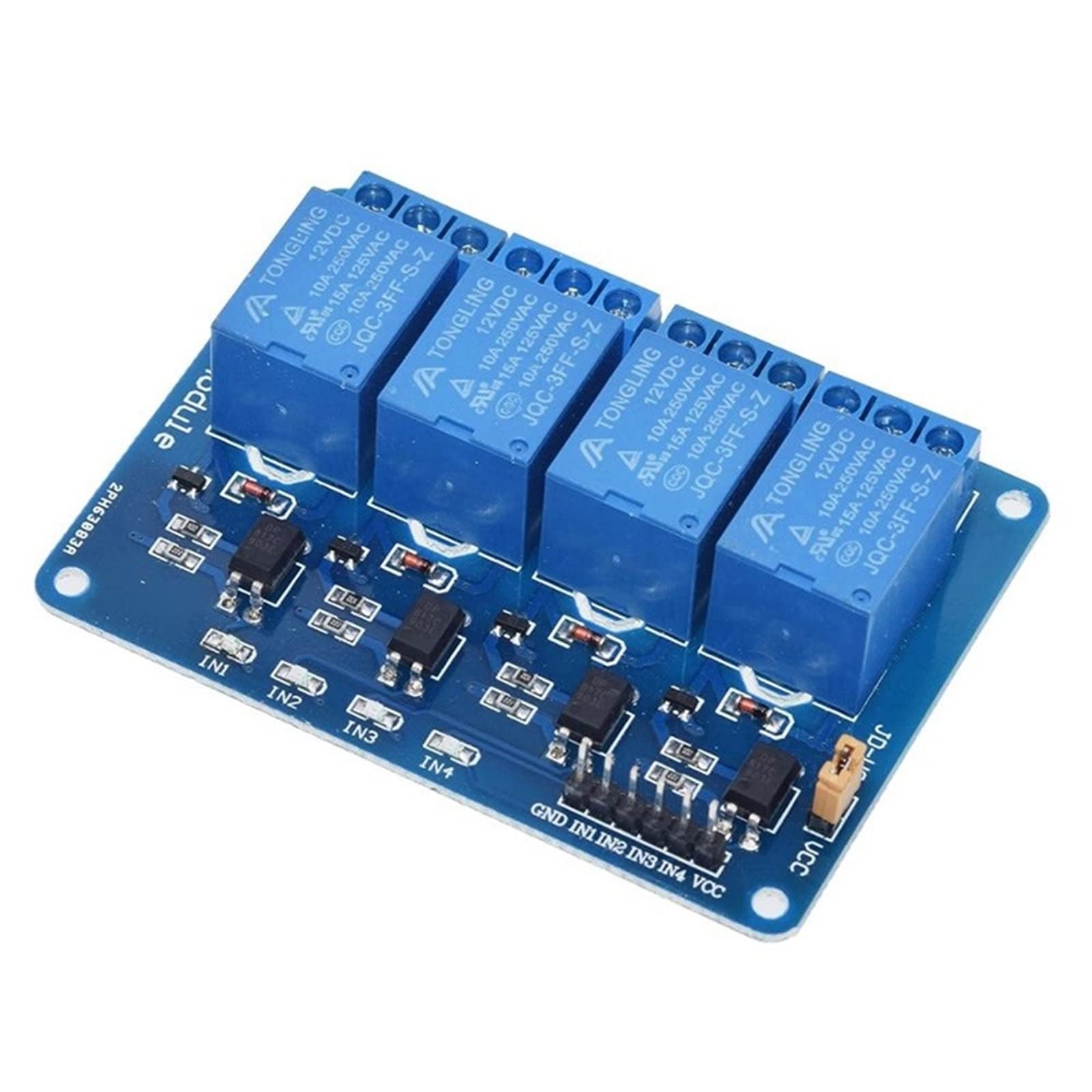 Module relais 12v 4 canaux avec optocoupleur TZT pour cartes Arduino