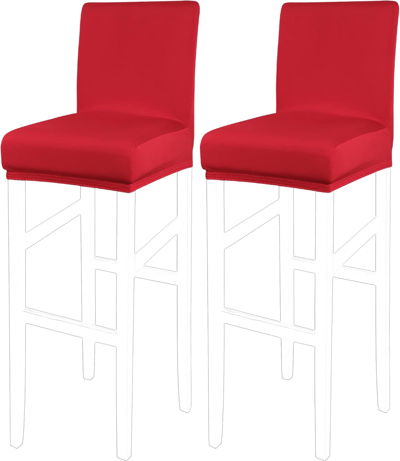 PiccoCasa Stretch Bar Stool Covers, Pub Counter Height Side