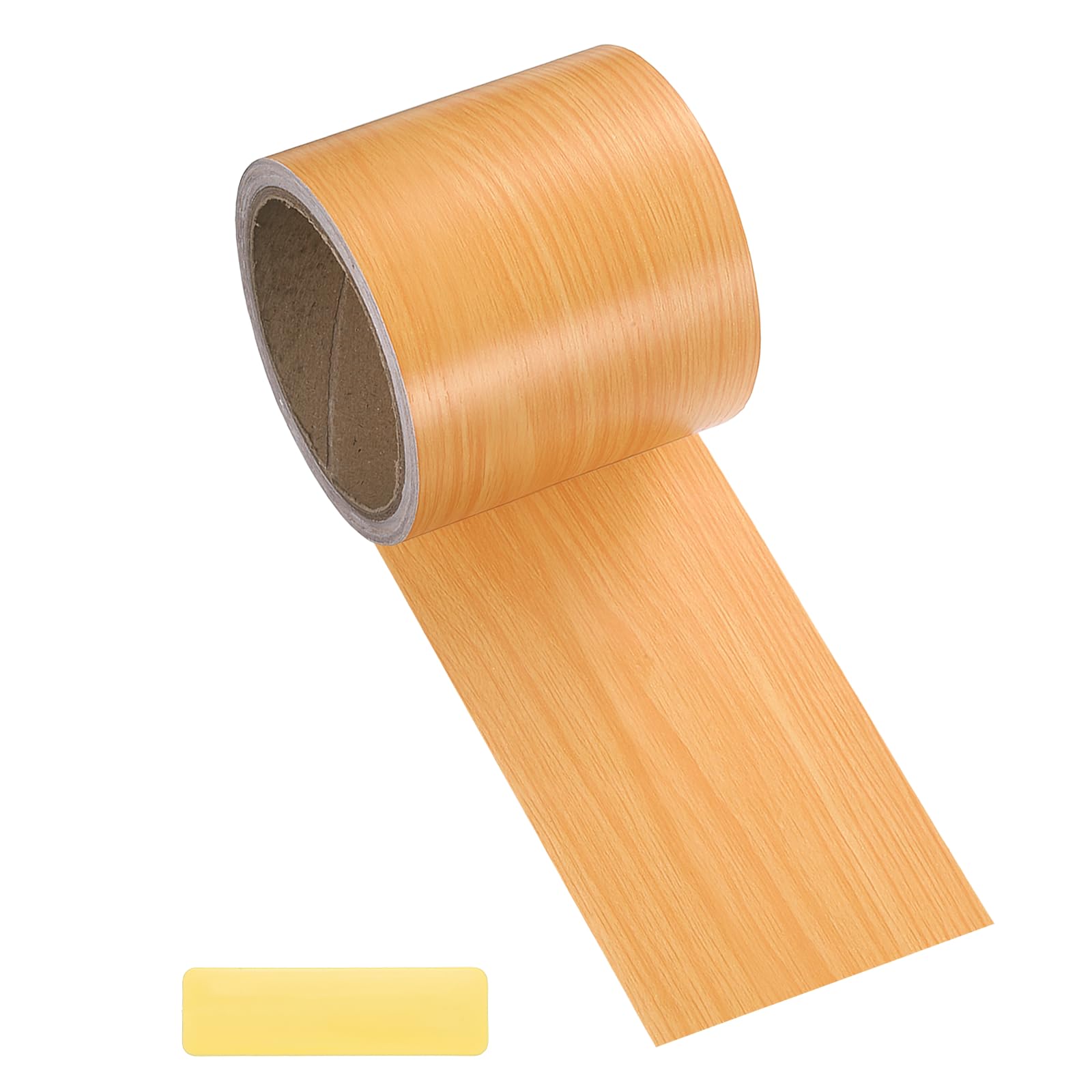 sourcing map 8x1000cm Wood Grain Repair Tape Repair Patch Orange