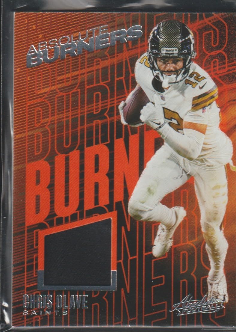 2023 Absolute Chris Olave Saints Burners Jersey Football Card