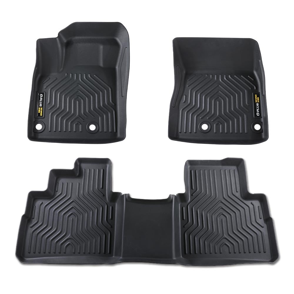 G-PLUS Floor Mats Compatible with 2021-2023 Nissan Rogue (No Sport Models) TPE All Weather Full Cover Protection 3 Piece,Black