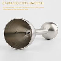 Vista 4 de Juego de decoración de galletas de huevo, soporte separador de huevos duros y duros, incluye 4 cucharas de huevos y 4 tazas de huevo, 1 cortador