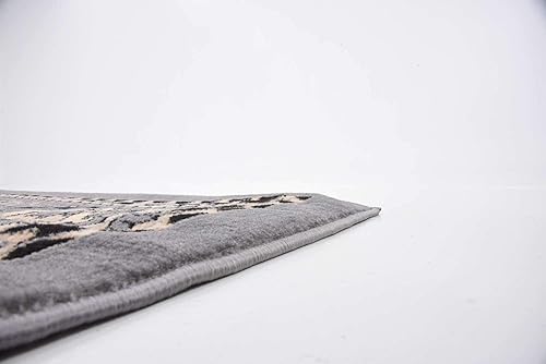 Vista 518 de Unique Loom Reza Collection- Alfombra, Polipropileno, Marrón Marrón/ marfil