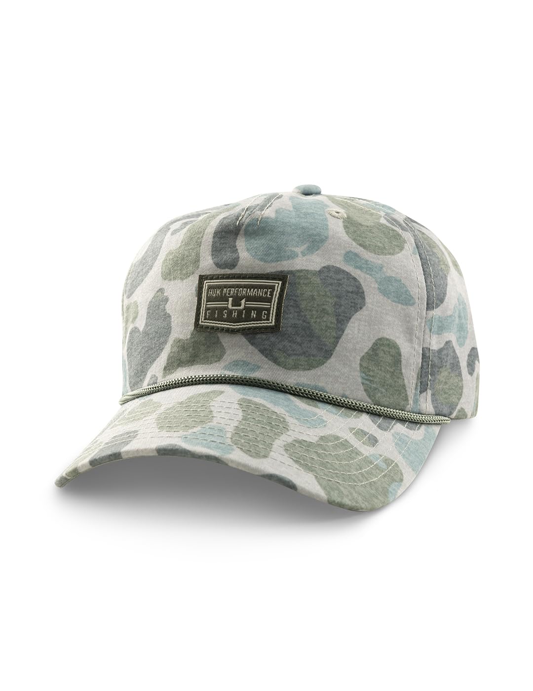 HUK Men's Standard Trucker, Anti-Glare Snapback Fishing Hat, Volcanic Ash
