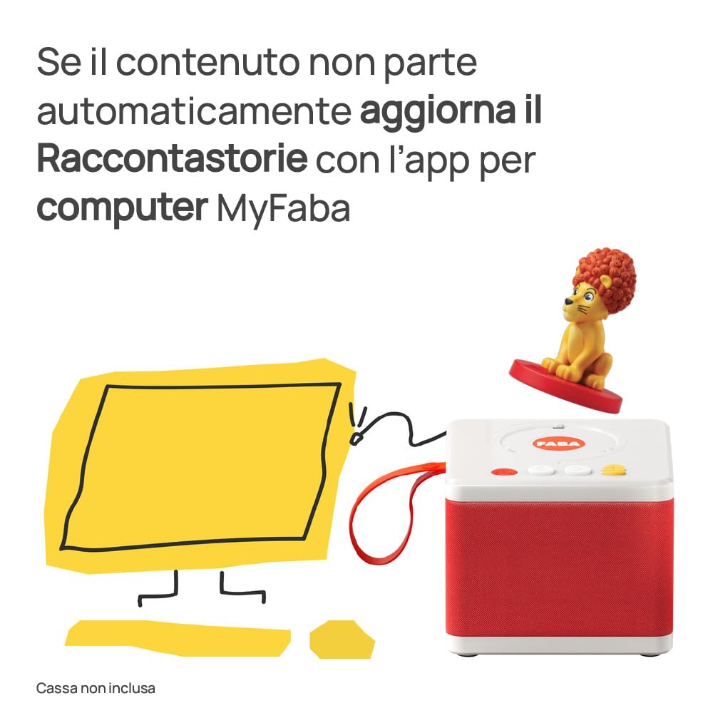 FABA Personaggio Sonoro – Unico come Leo – Storie e fiabe sonore per bambini e bambine 3-5 anni - Ascoltabile con FABA Raccontastorie e FABA+, gioco educativo versione italiana