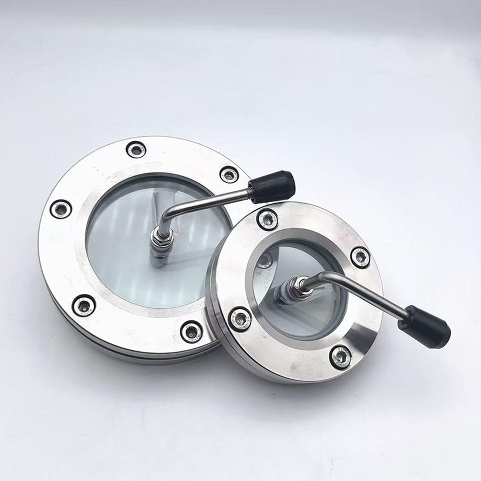 Cristal de vista de acero inoxidable 304 con limpiaparabrisas, ventana visual con brida para tanque y reactor, diámetro exterior de 95-310 mm, velocidad de observación y estados de trabajo