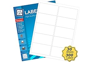 2" x 4" Shipping Labels: Laser/Inkjet Printer Compatible for Easy Packaging