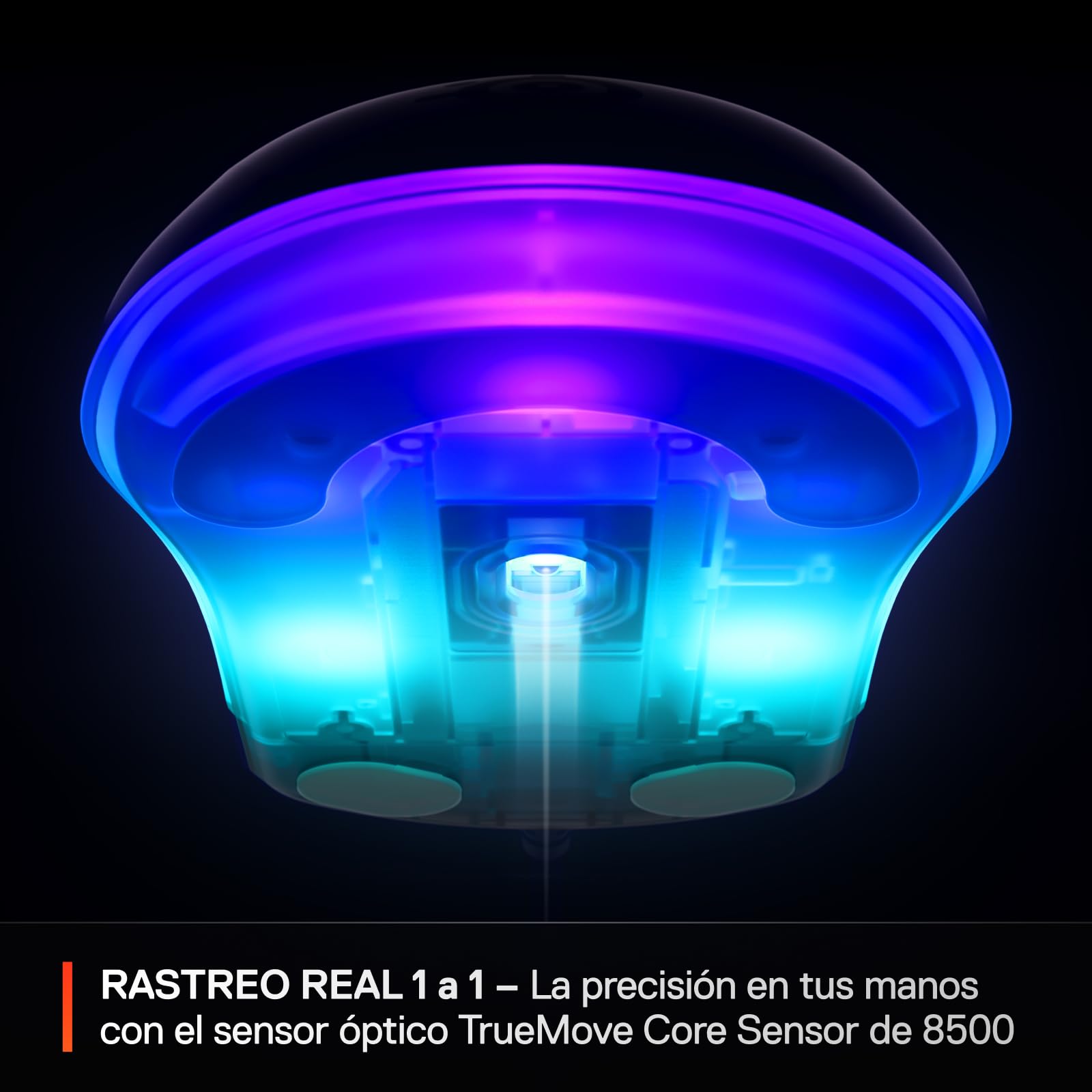 SteelSeries Mouse da gioco Rival 3 Gen 2 - Sensore ottico TrueMove Core da 8500 DPI - Durata 60 milioni di clic - Bassa latenza - 77g Leggero - Piedi 100% PTFE - RGB - Nero