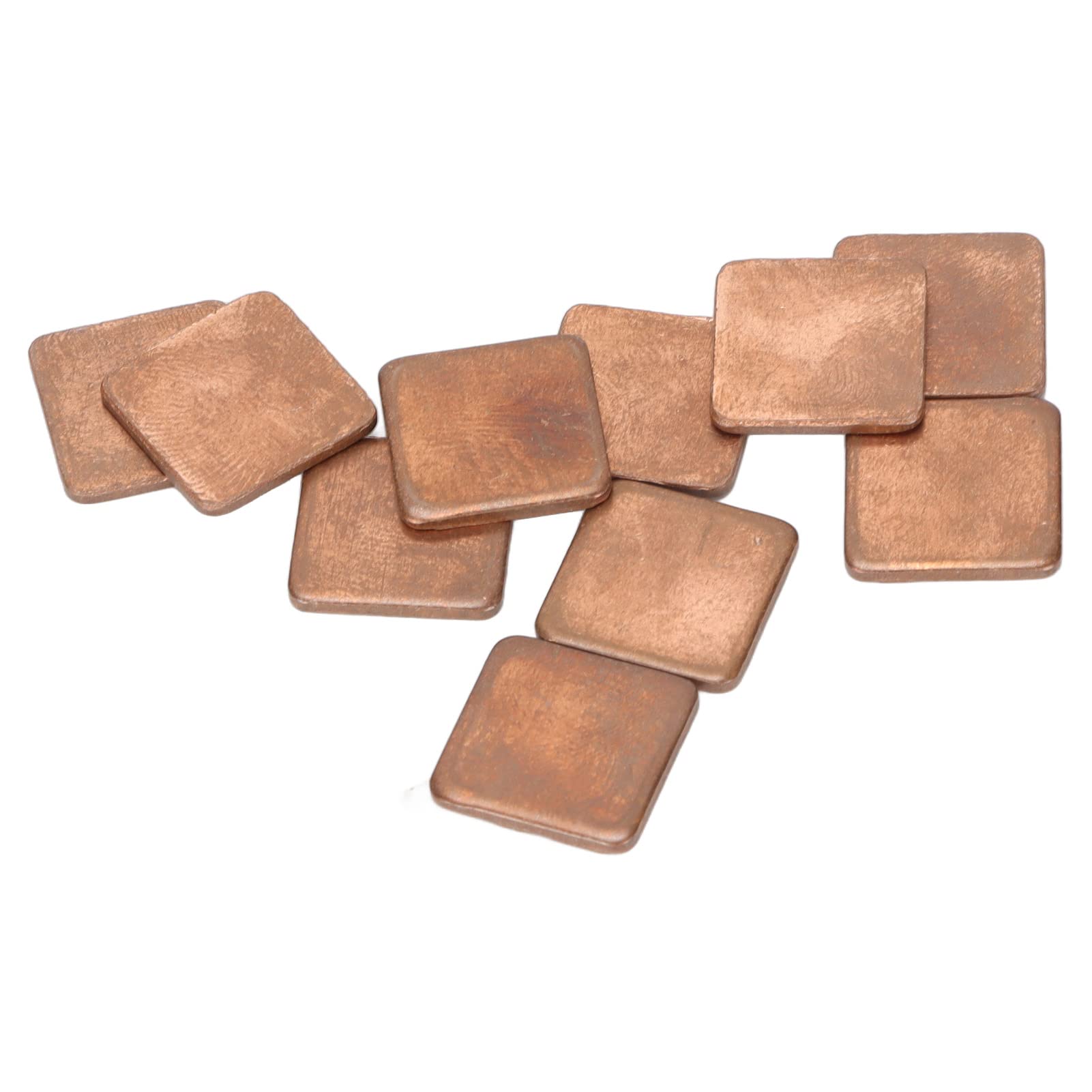 100 Pezzi Dissipatore di Calore in Rame 15x15x1.0mm 401w mk Conducibilità Termica Piccolo Dissipatore di Calore Modulo di Raffreddamento per Laptop GPU CPU Componenti Elettronici (15 * 15 * 2,0mm)