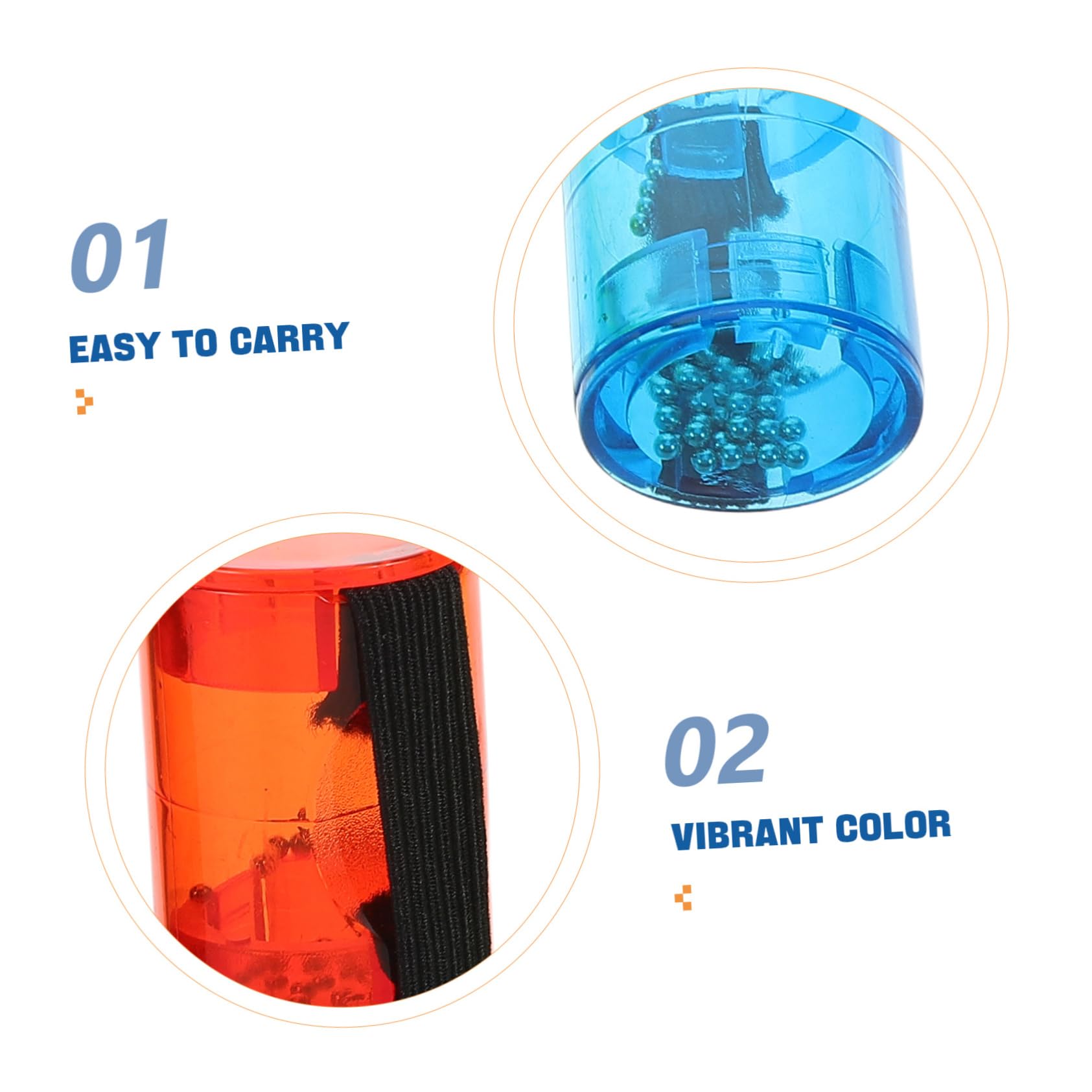 4 Shaker Per Dita SUPVOX – Portatili In Plastica Per Ukulele, Chitarra, Cajon E Mandolino
