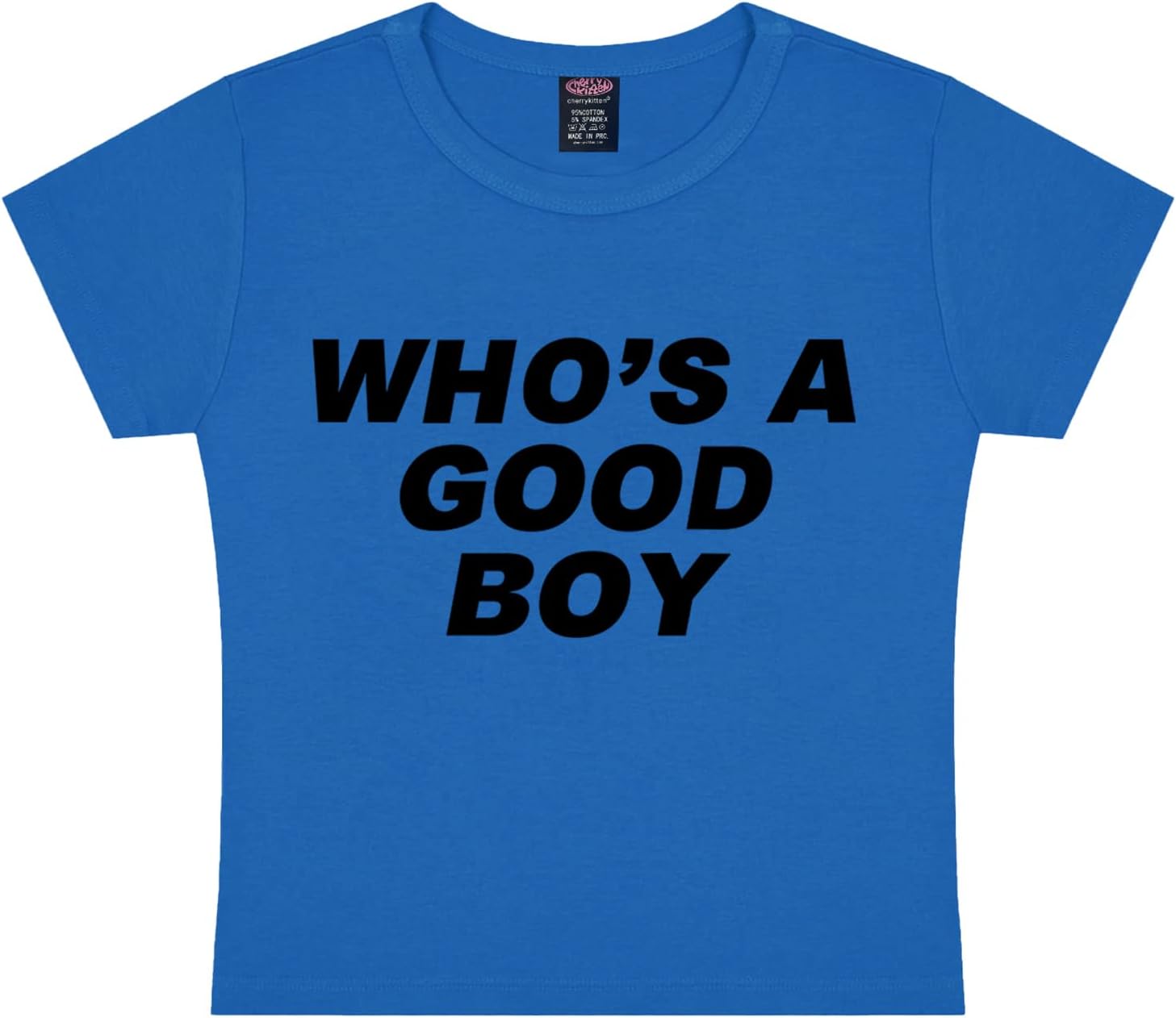 Y2K Baby Tees for Women - Who's A Good Boy Funny Short Sleeve Crew Neck Crop Tops Going Out Top T-Shirt - Image 5