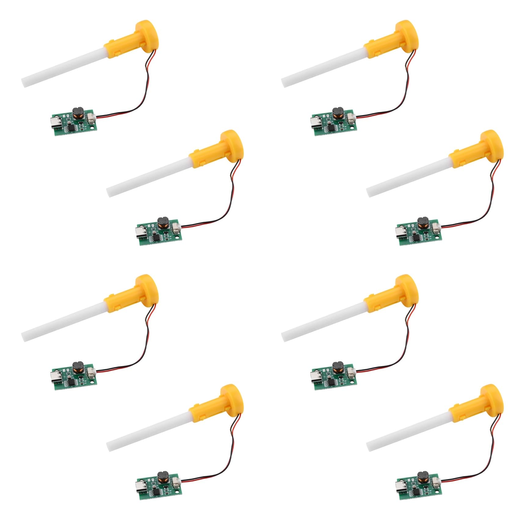 Hndhbfgrt 8X DC5V Single Non-Switched Atomization Humidification Module DIY Ultrasonic Atomizer TYPE-C Humidifier Circuit Board