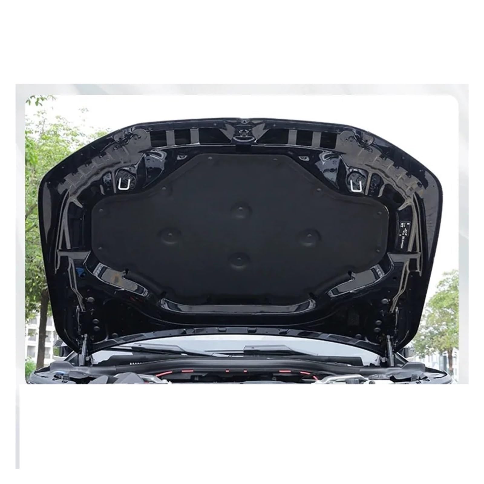 Ltusgt Type B Car Hood Insulation Pad For Bmw For X3 G45 2025 Front Hood Engine Sound Insulation Pad Soundproof Aluminum Cover Thermal Heat Insulation Mat(Type B)