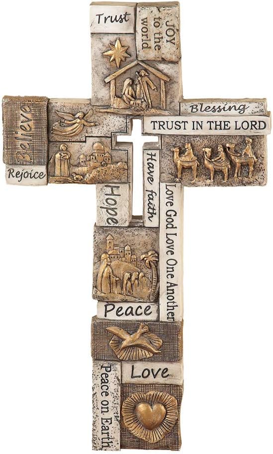 Collections Etc Inspirational Nativity Scenes Wall Cross