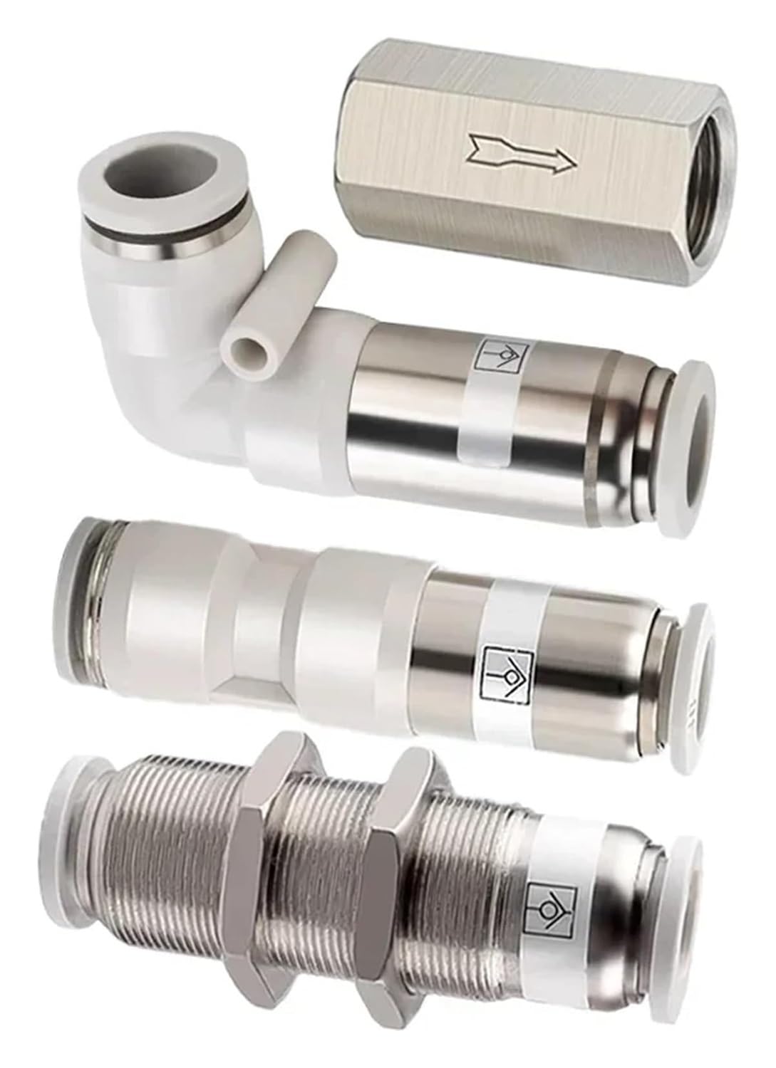 Clapet anti-retour pneumatique 6 mm 8 mm 10 mm 1/4 3/8 1/2 en laiton anti-retour adaptateur de raccord de tuyau d'air