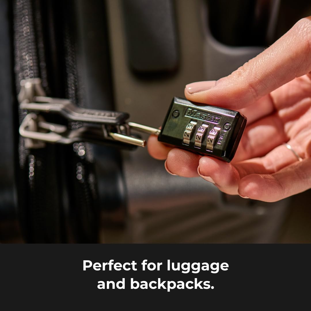 Personalized 3-Digit Padlock for Gym Lockers and Luggage Security