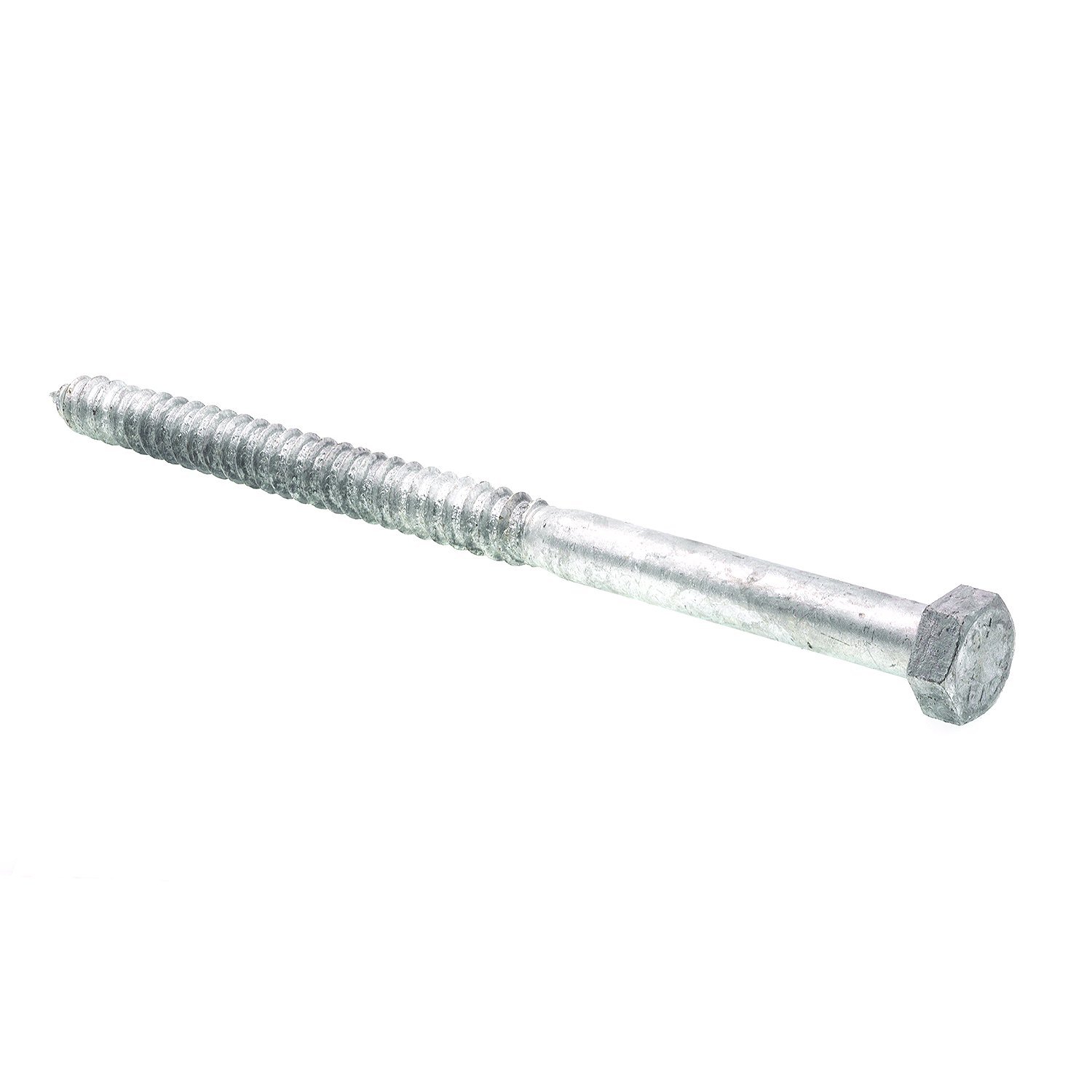 Prime-Line 9057586 Altıgen Gecikme Vidaları, 1,5 cm X 10 inç, A307 A Sınıfı Sıcak Daldırma Galvanizli Çelik, (5'li paket)