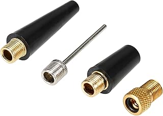mewmewcat agulha de bola,4 PCS Adaptador De Bico De Agulha Kit Bomba De Inflação Da Esfera Da Bomba Da Agulha Kit Adaptador de Válvula Da Bomba De Agulha Da Bicicleta Kit De Inflação De Pneus