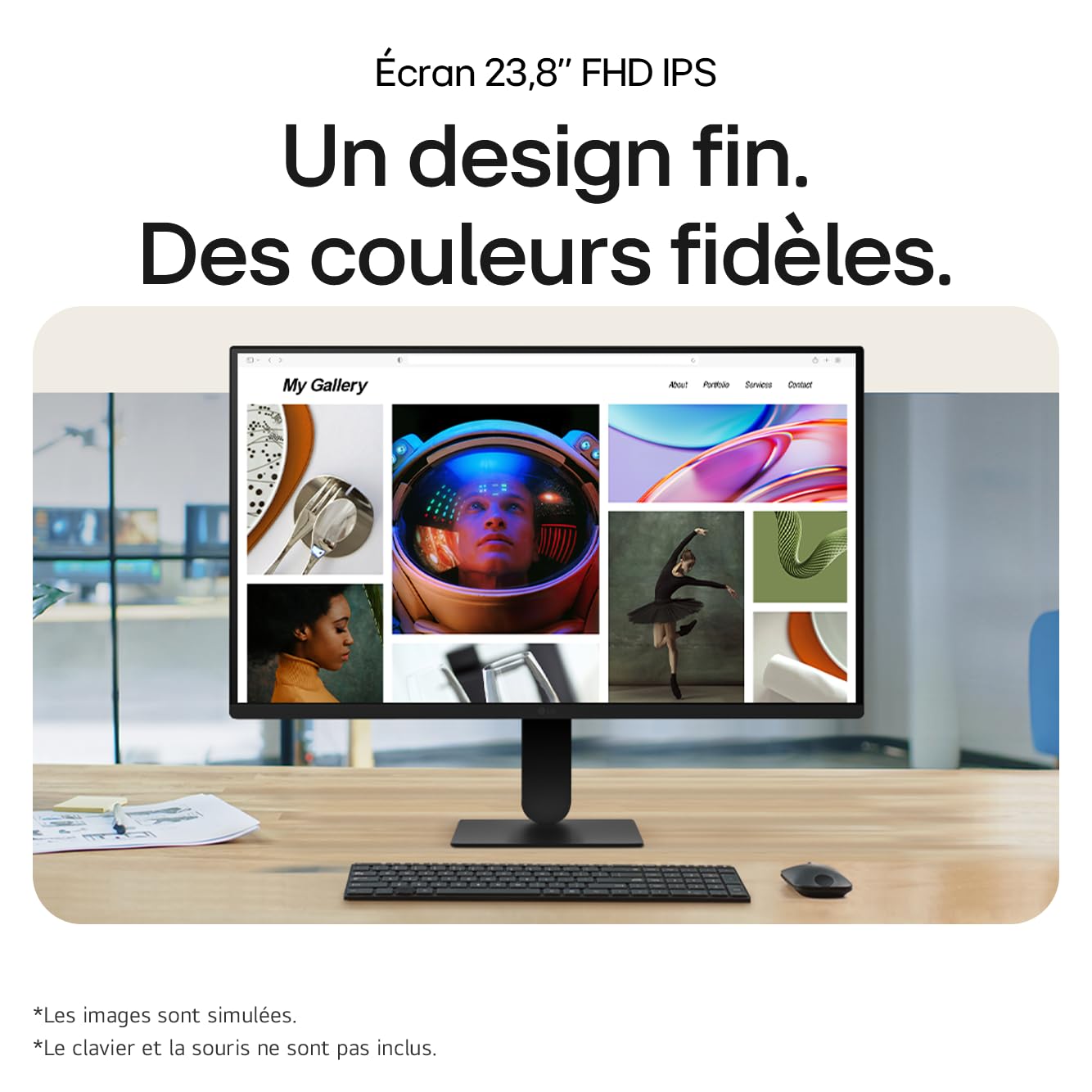 LG Moniteur 24U411A-B 24" IPS FHD 120Hz Noir