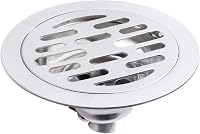 Yakamoz 4 Inch Stainless Steel Sewer Odor Proof Floor Drain Core - Anti-Odor Backflow Preventer, Hair Catcher for Bathroom Kitchen Basement