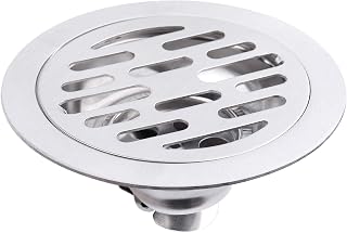 Yakamoz 4 Inch Stainless Steel Sewer Odor Proof Floor Drain Core - Anti-Odor Backflow Preventer, Hair Catcher for Bathroom Kitchen Basement