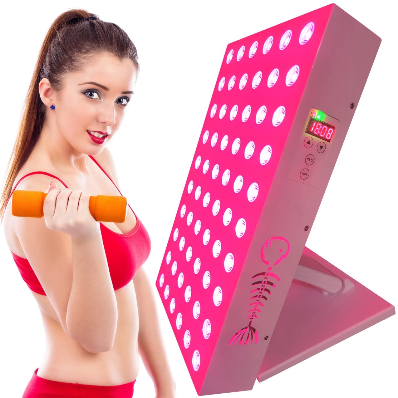 Photo 1 of EXESAS Newest 60 LEDs, 300W, Dual-Chip Red Light Therapy Device for Full Body
