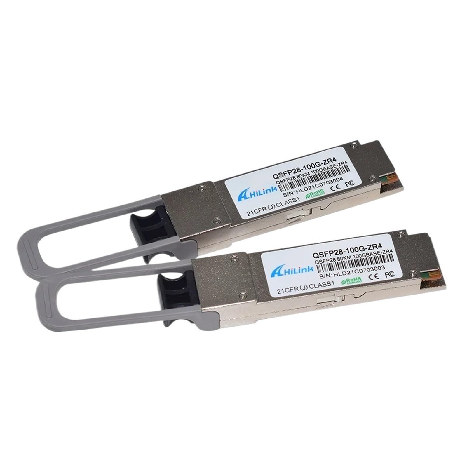 Émetteur-récepteur à Fibre Optique LC QSFP28 100G Double débit 1310 nm ZR4 60 km 80 km 100 km SOA PIN(100G ZR 60KM LC)
