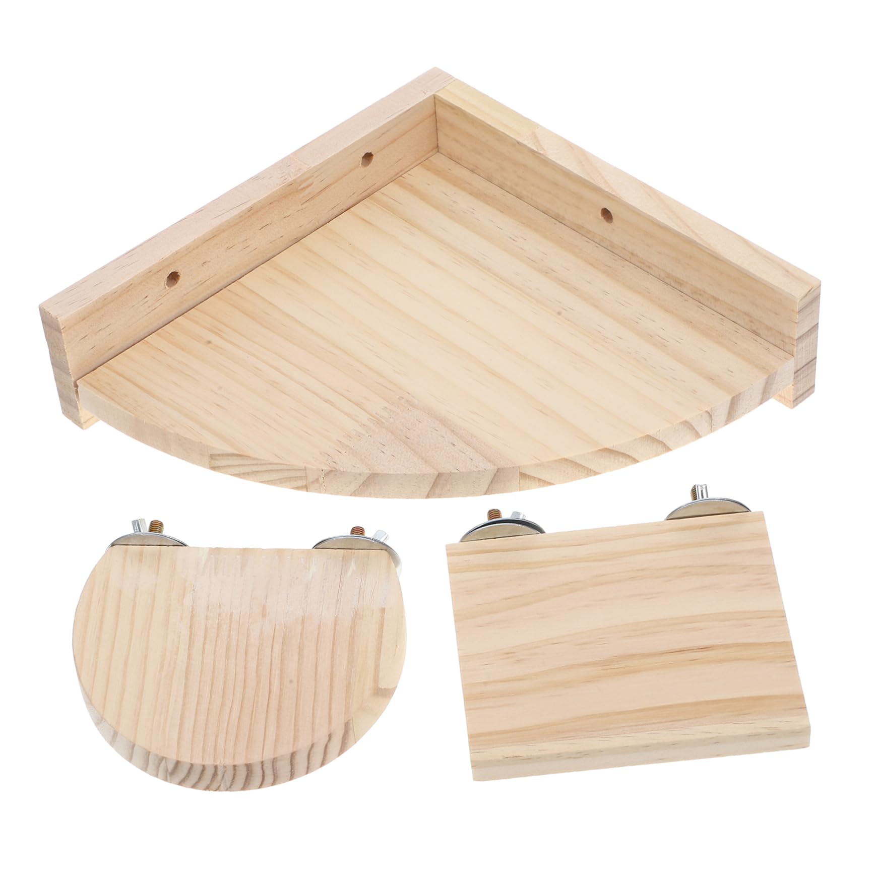YARNOW 15 Pièces Perche pour Hamster Supports de Cage à Oiseaux Plate-Forme de Perroquet Accessoire Hamster perchoir Perroquet Jouet Accessoires de Cage à Rats tremplin Pratique en Bois