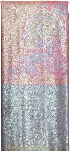VFCollections Women's Kanchipuram Silk Pure - Royal Collections - Pattu Sarees With Blouse
