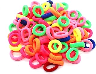Baby Hair Ties, 100PCS Toddler Hair Ties for Baby Girls Elastic Hair Bands Ponytail Holder Kids Hair Ties No Damage Soft Seamless Small Hair Ties.