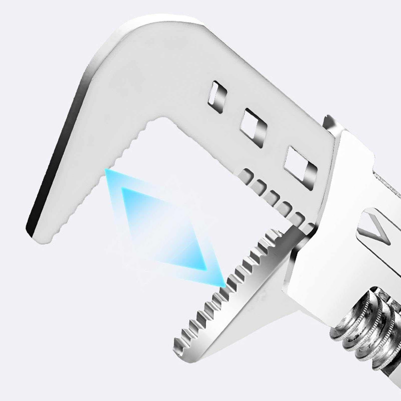 Llave F ajustable, llave de boca ancha, herramienta de acero al carbono, llave inglesa de bolsillo, alicates de fontanería, llave de apertura ajustable, herramientas de ángulo multiusos, herramienta