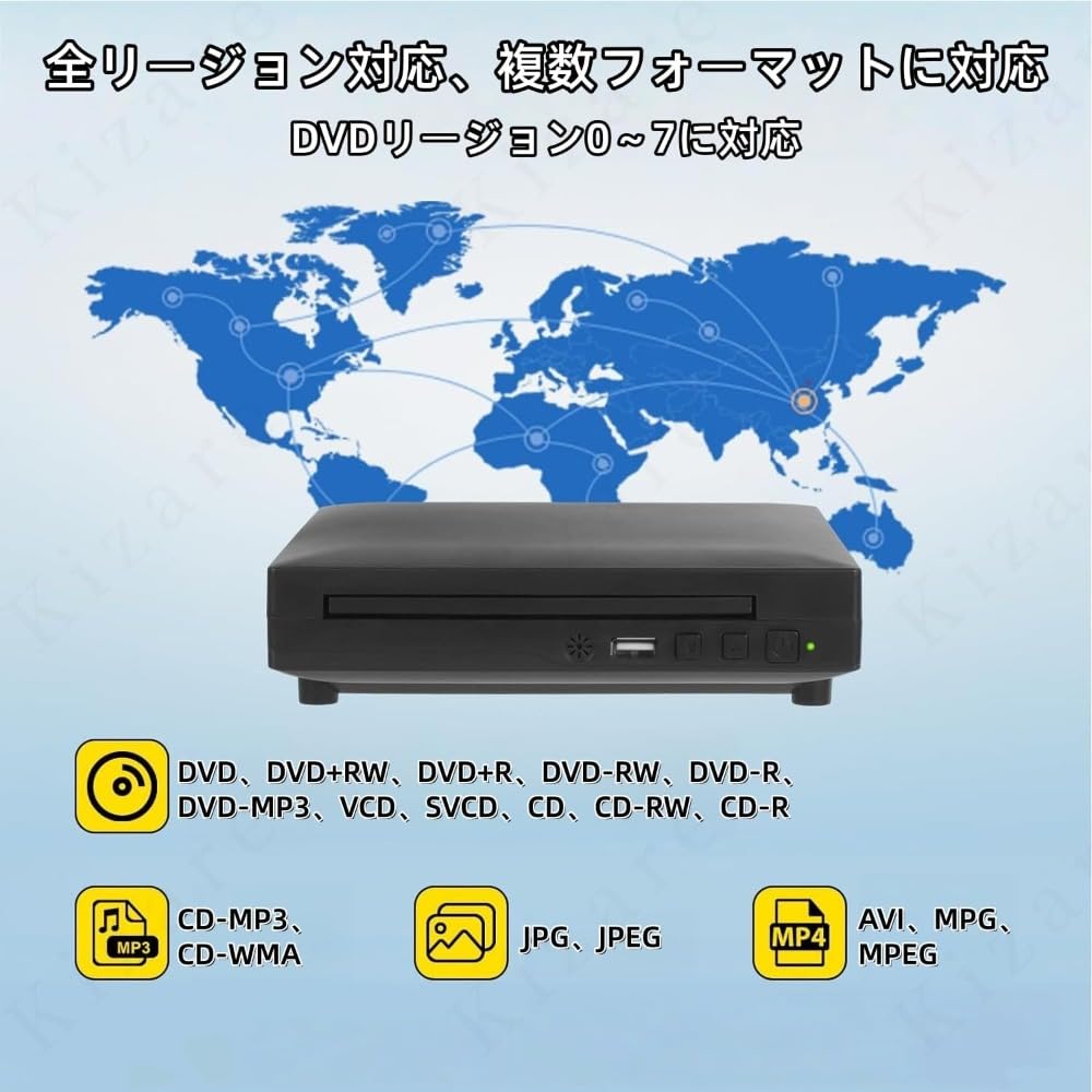 Amazon | XciNe ブルーレイプレーヤー ミニHD プレーヤー ミニHD DVD