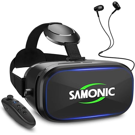 Amazon Co Jp Samonic 3d Vrゴーグル イヤホン Bluetoothコントローラ 日本語説明書付属 ブラック 家電 カメラ