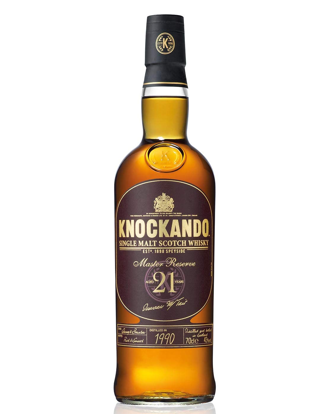 Knockando 21 Years Old Master Reserve mit Geschenkverpackung